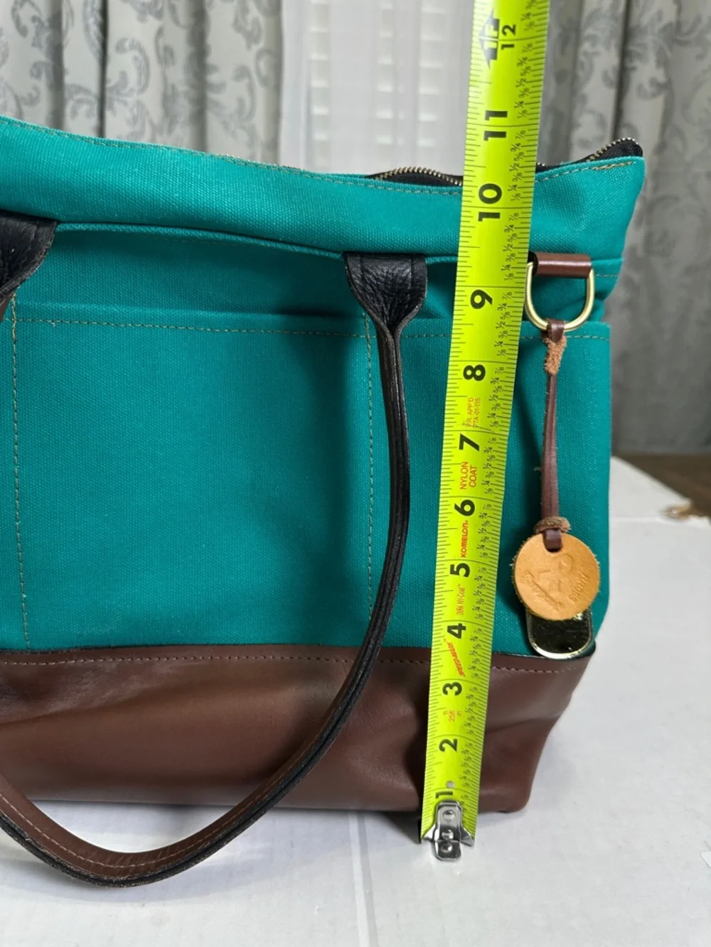 R. Riveter‎ Green Canvas Tote Bag Green